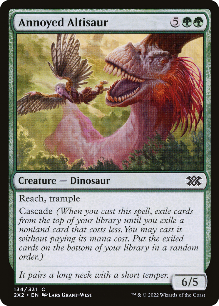 Annoyed Altisaur (2X2-134) - Double Masters 2022 Foil - Premium MTG Single from Wizards of the Coast - Just $0.25! Shop now at Game Crave Tournament Store