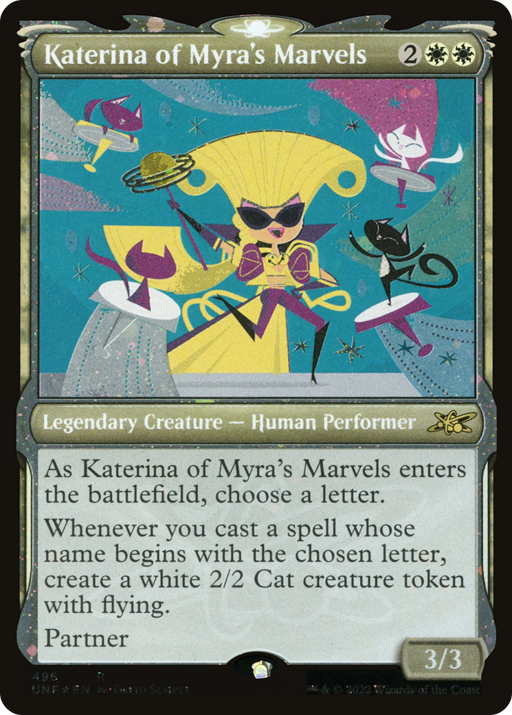 Katerina of Myra's Marvels (UNF-496) - Unfinity: (Showcase) Foil - Premium MTG Single from Wizards of the Coast - Just $0.25! Shop now at Game Crave Tournament Store