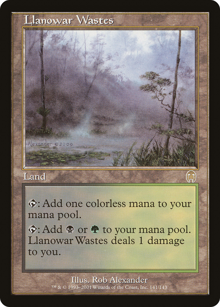 Llanowar Wastes (APC-141) - Apocalypse - Premium MTG Single from Wizards of the Coast - Just $4.48! Shop now at Game Crave Tournament Store