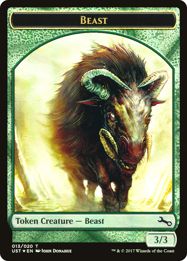 Beast // Beast (TUST-013) - Unstable Tokens Foil - Premium MTG Single from Wizards of the Coast - Just $0.08! Shop now at Game Crave Tournament Store