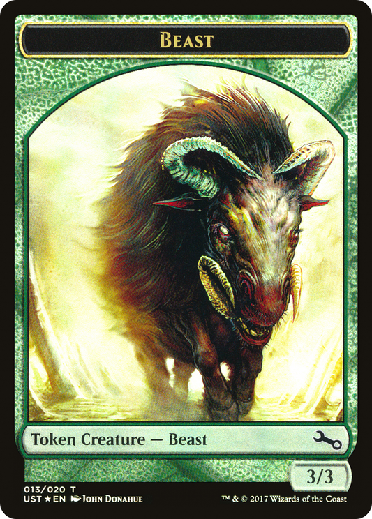 Beast // Beast (TUST-013) - Unstable Tokens Foil - Premium MTG Single from Wizards of the Coast - Just $0.08! Shop now at Game Crave Tournament Store