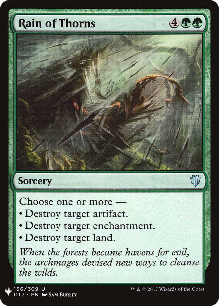 Rain of Thorns (MB1-1302) - Mystery Booster - Premium MTG Single from Wizards of the Coast - Just $0.08! Shop now at Game Crave Tournament Store