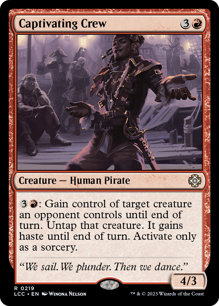 Captivating Crew (LCC-219) - The Lost Caverns of Ixalan Commander - Premium MTG Single from Wizards of the Coast - Just $0.08! Shop now at Game Crave Tournament Store