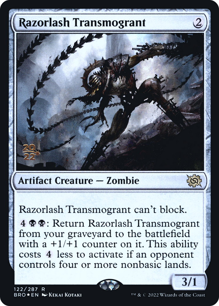 Razorlash Transmogrant (PBRO-122S) - The Brothers' War Promos Foil - Premium MTG Single from Wizards of the Coast - Just $0.26! Shop now at Game Crave Tournament Store