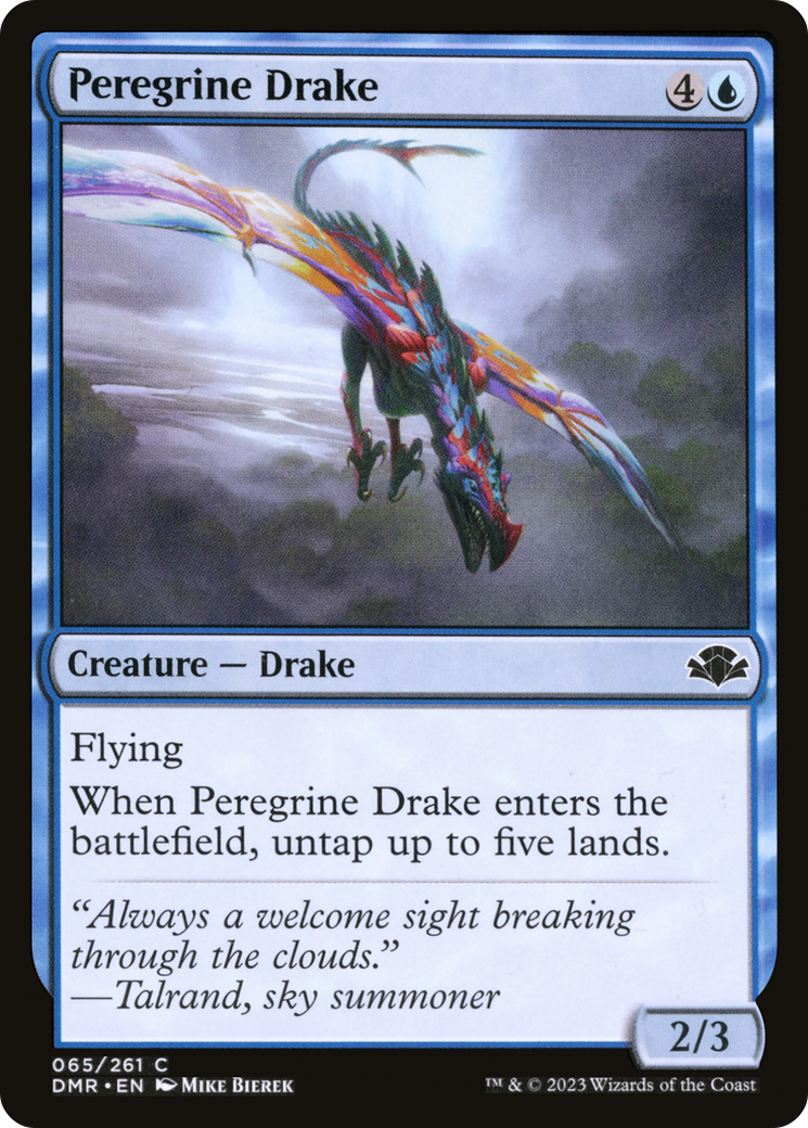 Peregrine Drake (DMR-065) - Dominaria Remastered - Premium MTG Single from Wizards of the Coast - Just $0.25! Shop now at Game Crave Tournament Store