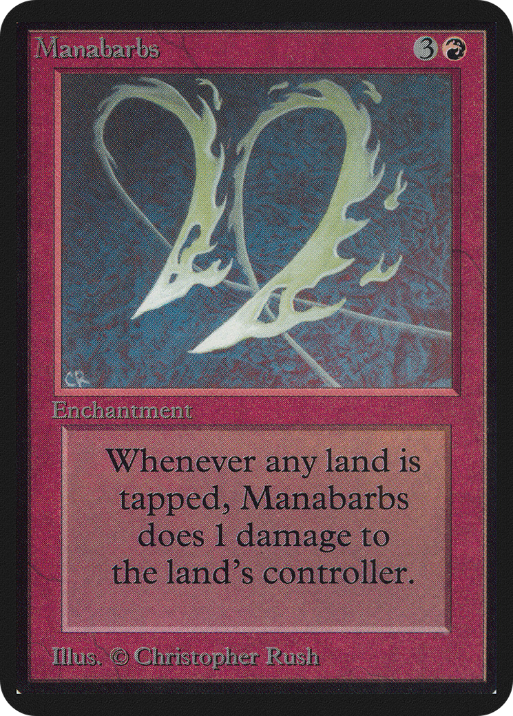 Manabarbs (LEA-163) - Limited Edition Alpha - Premium MTG Single from Wizards of the Coast - Just $108! Shop now at Game Crave Tournament Store