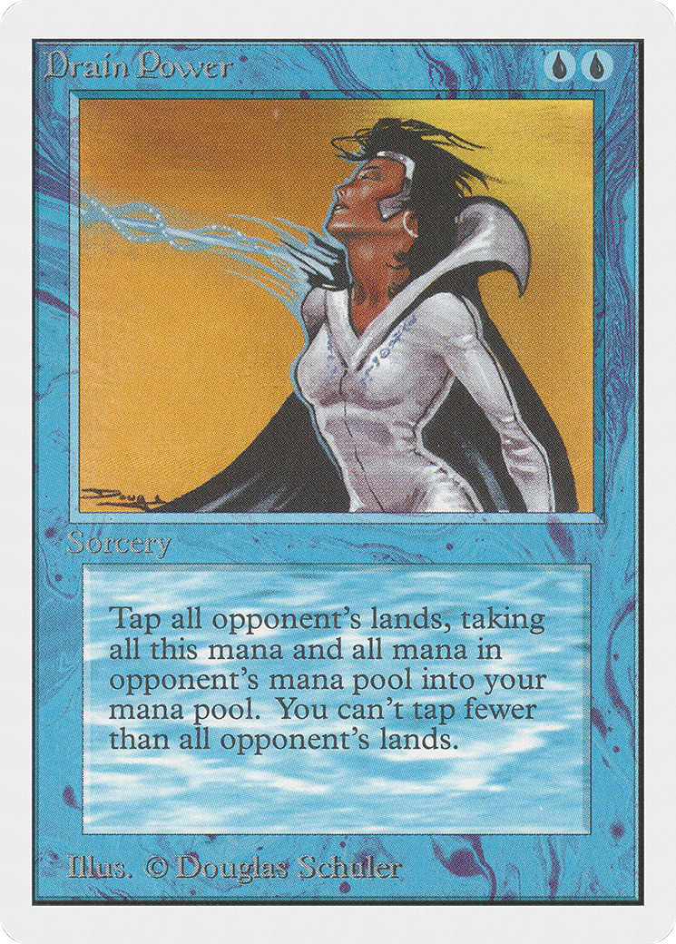 Drain Power (2ED-057) - Unlimited Edition - Premium MTG Single from Wizards of the Coast - Just $6.41! Shop now at Game Crave Tournament Store