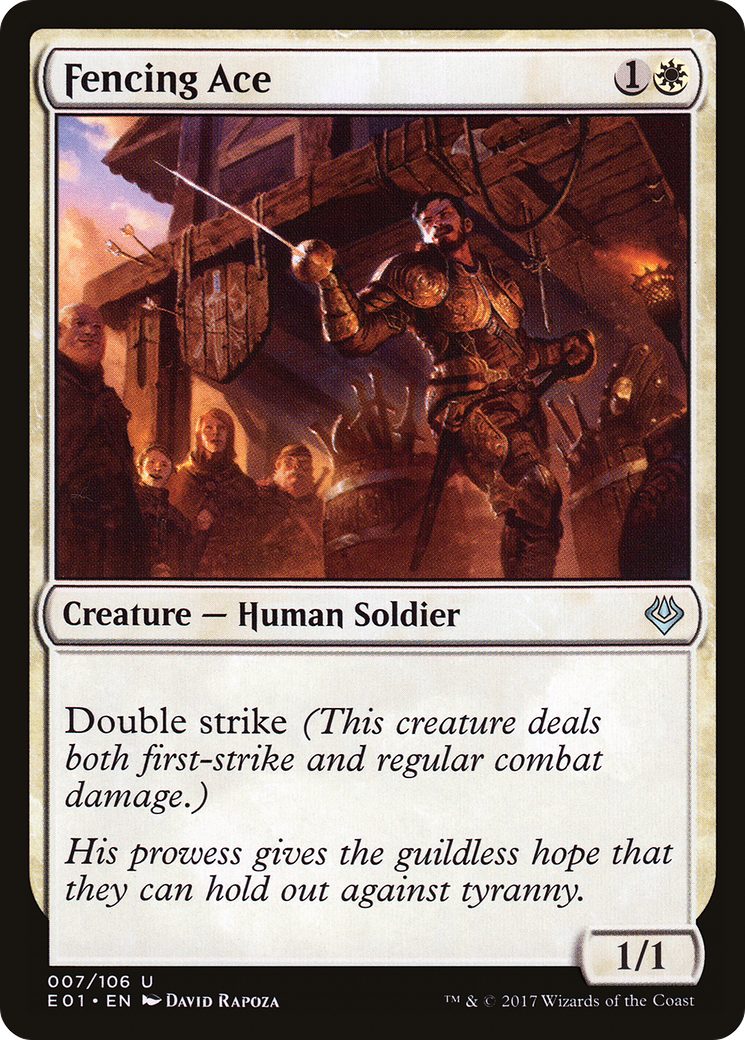 Fencing Ace (E01-007) - Archenemy: Nicol Bolas - Premium MTG Single from Wizards of the Coast - Just $0.08! Shop now at Game Crave Tournament Store