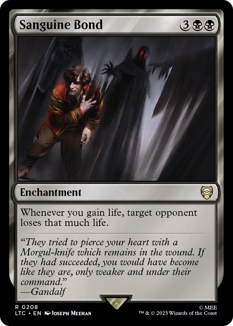 Sanguine Bond (LTC-208) - Tales of Middle-earth Commander - Premium MTG Single from Wizards of the Coast - Just $1.42! Shop now at Game Crave Tournament Store