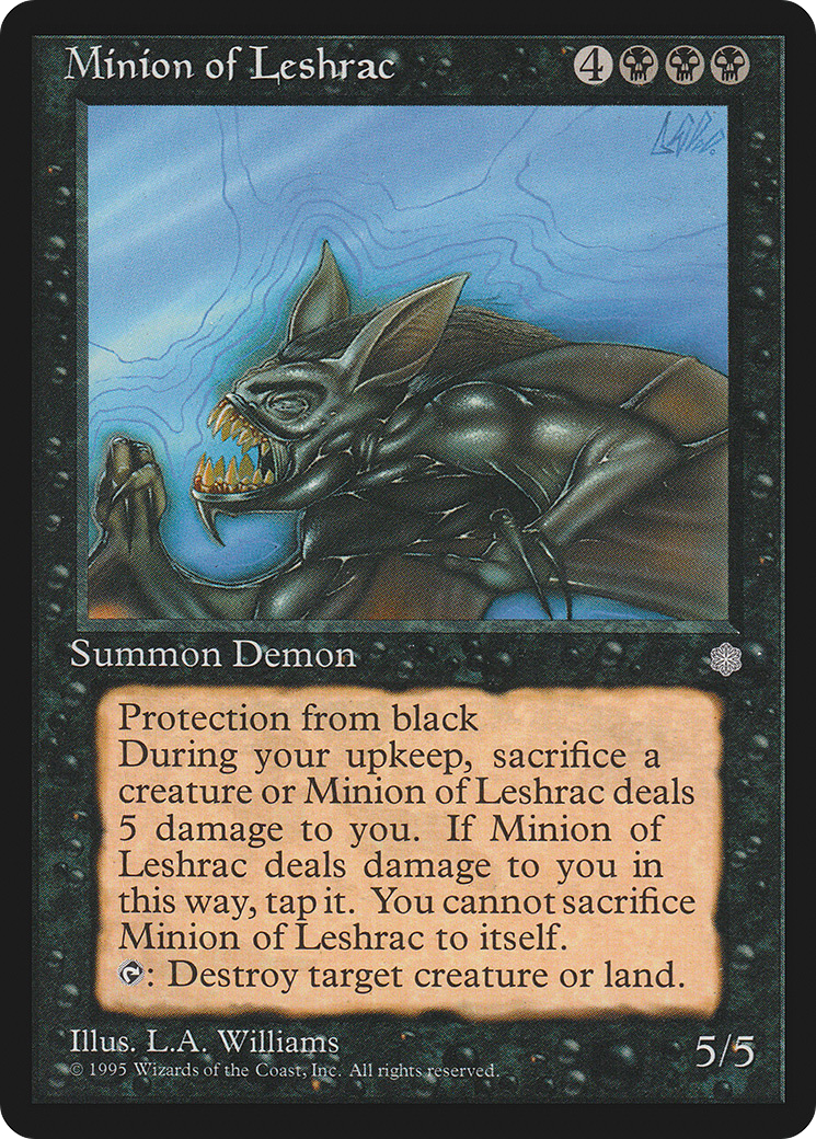 Minion of Leshrac (ICE-150) - Ice Age - Premium MTG Single from Wizards of the Coast - Just $0.16! Shop now at Game Crave Tournament Store