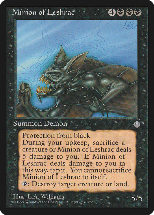 Minion of Leshrac (ICE-150) - Ice Age - Premium MTG Single from Wizards of the Coast - Just $0.16! Shop now at Game Crave Tournament Store