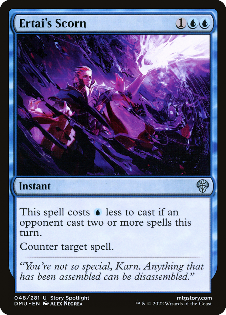 Ertai's Scorn (DMU-048) - Dominaria United - Premium MTG Single from Wizards of the Coast - Just $0.25! Shop now at Game Crave Tournament Store