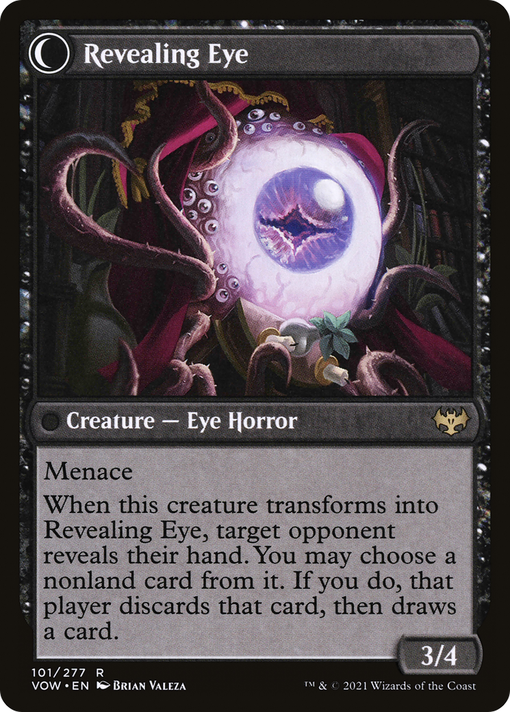 Concealing Curtains // Revealing Eye (VOW-101) - Innistrad: Crimson Vow: (Double Faced Transform) - Premium MTG Single from Wizards of the Coast - Just $0.08! Shop now at Game Crave Tournament Store
