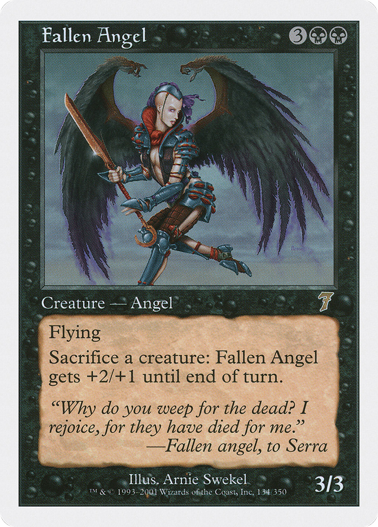 Fallen Angel (7ED-134) - Seventh Edition - Premium MTG Single from Wizards of the Coast - Just $0.34! Shop now at Game Crave Tournament Store