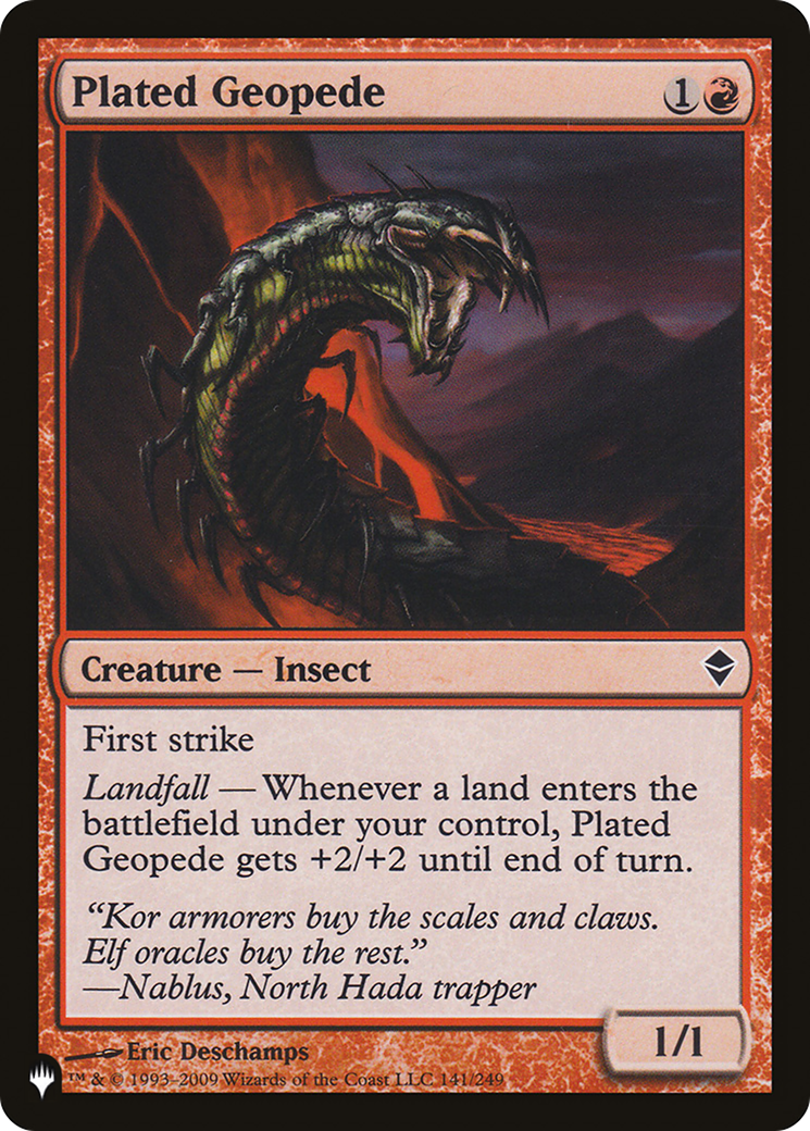 Plated Geopede (PLIST-148) - The List - Premium MTG Single from Wizards of the Coast - Just $0.25! Shop now at Game Crave Tournament Store