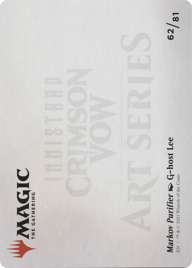 Markov Purifier // Markov Purifier (AVOW-062) - Crimson Vow Art Series (Borderless) - Premium MTG Single from Wizards of the Coast - Just $0! Shop now at Game Crave Tournament Store