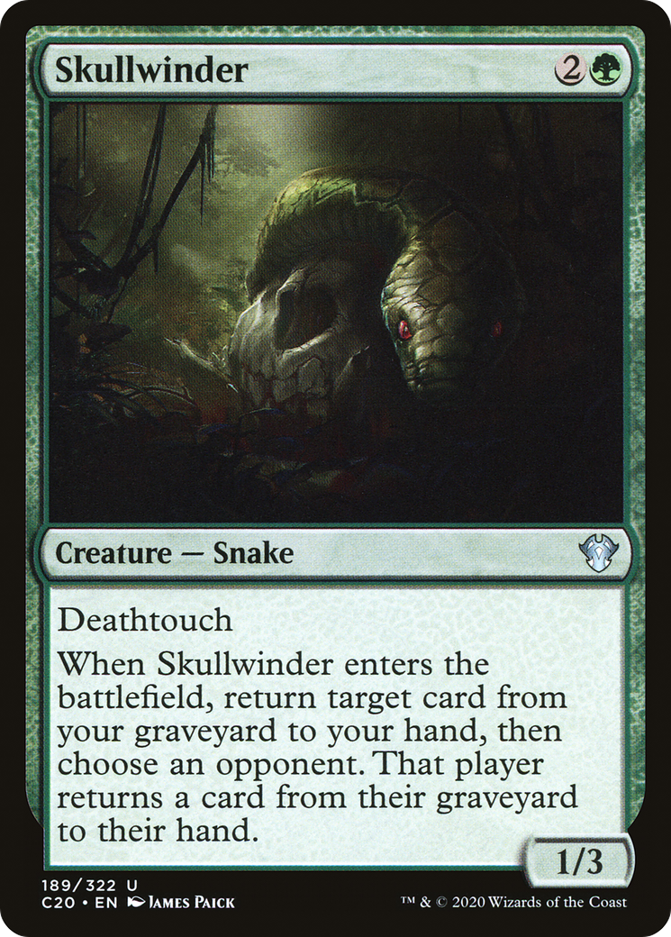 Skullwinder (C20-189) - Commander 2020 - Premium MTG Single from Wizards of the Coast - Just $0.08! Shop now at Game Crave Tournament Store