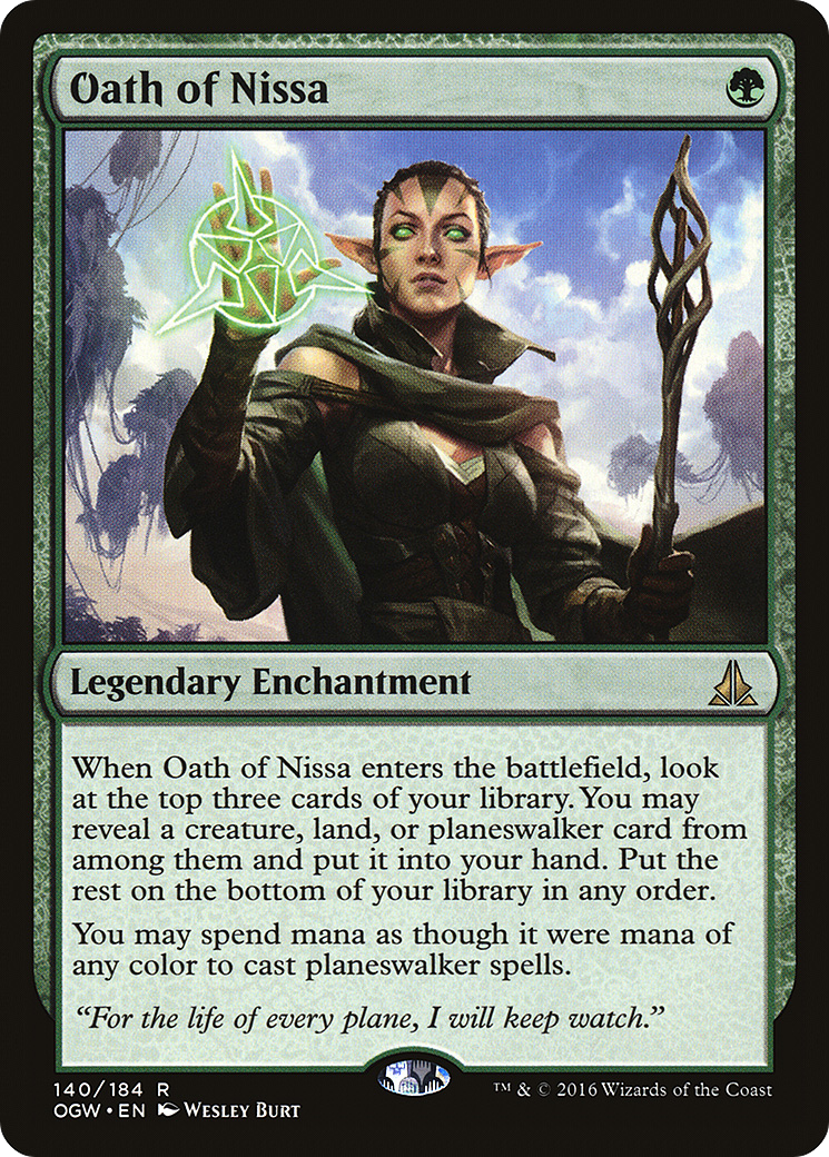 Oath of Nissa (OGW-140) - Oath of the Gatewatch - Premium MTG Single from Wizards of the Coast - Just $0.16! Shop now at Game Crave Tournament Store