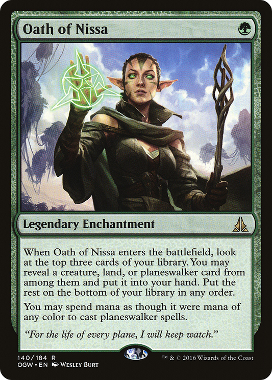 Oath of Nissa (OGW-140) - Oath of the Gatewatch - Premium MTG Single from Wizards of the Coast - Just $0.16! Shop now at Game Crave Tournament Store