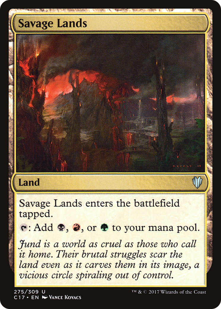 Savage Lands (C17-275) - Commander 2017 - Premium MTG Single from Wizards of the Coast - Just $0.14! Shop now at Game Crave Tournament Store