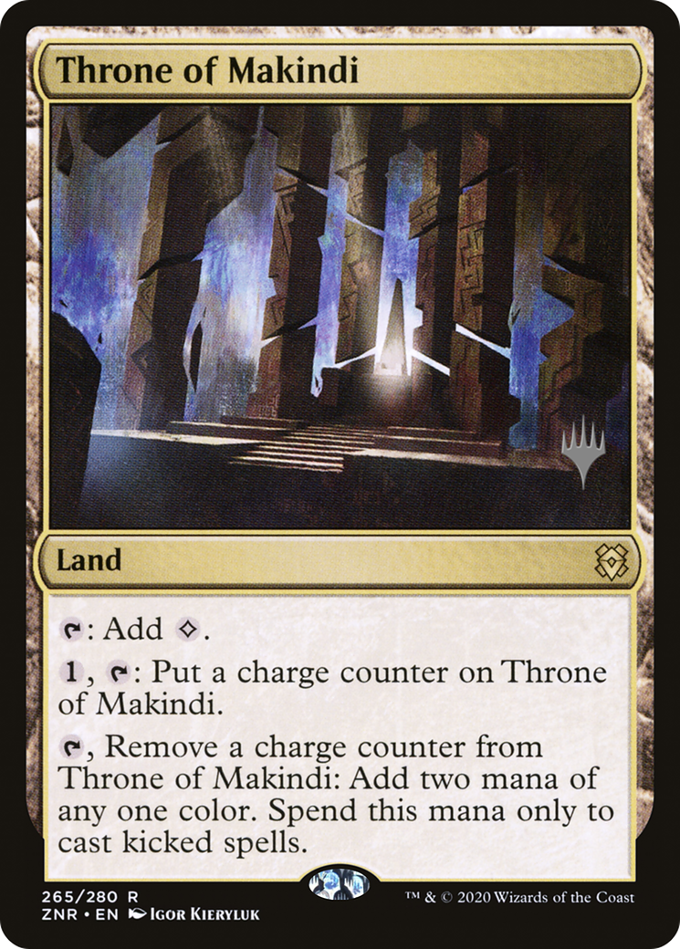 Throne of Makindi (PZNR-265P) - Zendikar Rising Promos Foil - Premium MTG Single from Wizards of the Coast - Just $0.08! Shop now at Game Crave Tournament Store