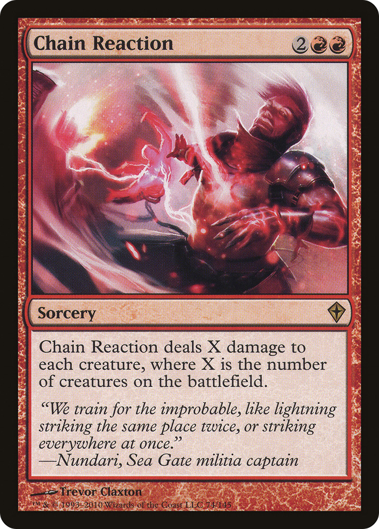 Chain Reaction (WWK-074) - Worldwake Foil - Premium MTG Single from Wizards of the Coast - Just $3.26! Shop now at Game Crave Tournament Store