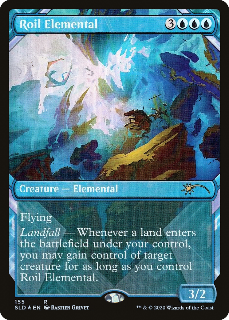 Roil Elemental (SLD-155) - Secret Lair Drop: (Showcase) - Premium MTG Single from Wizards of the Coast - Just $5.44! Shop now at Game Crave Tournament Store