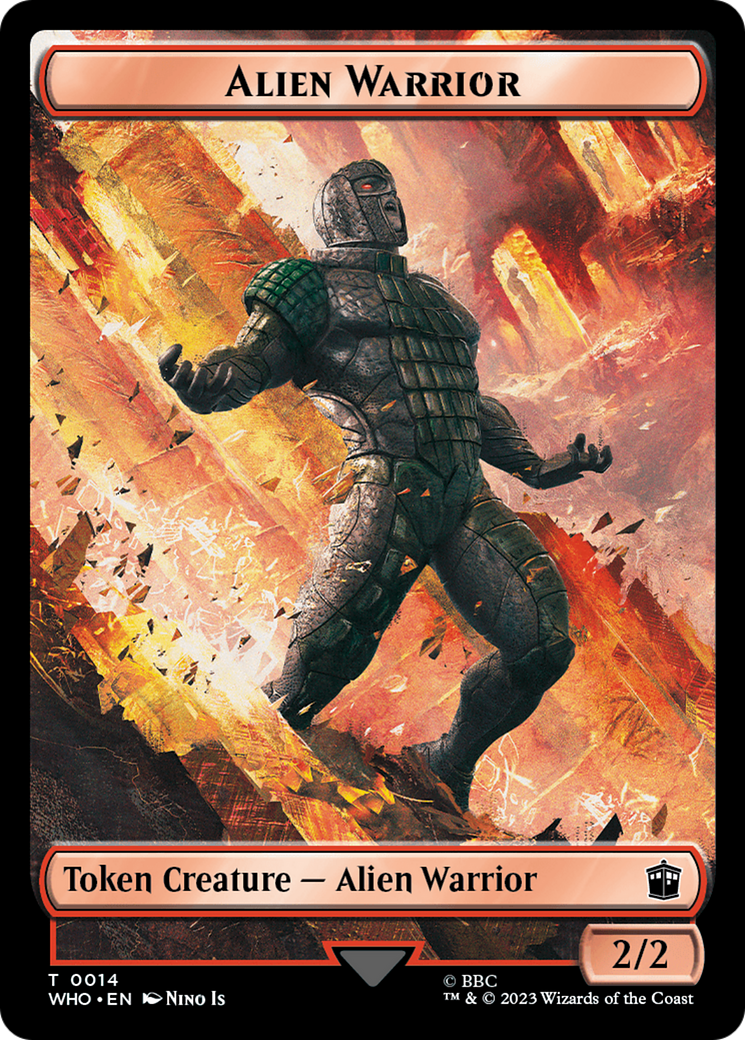 Alien Warrior (TWHO-014) - Doctor Who Tokens Foil - Premium MTG Single from Wizards of the Coast - Just $0! Shop now at Game Crave Tournament Store