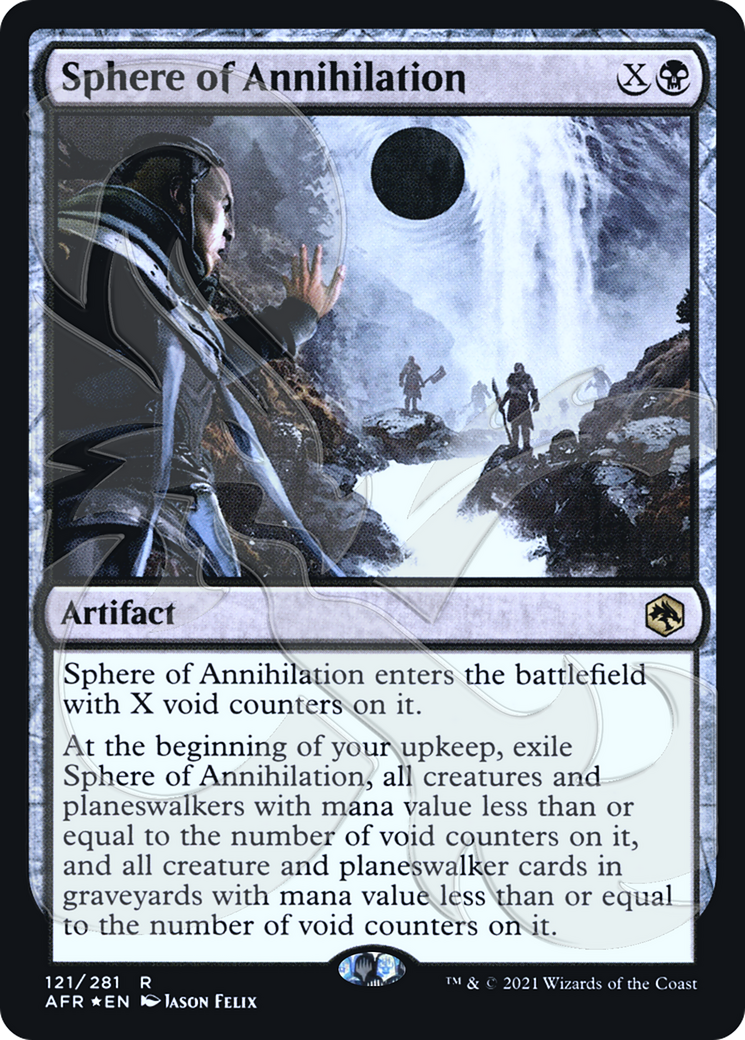 Sphere of Annihilation (PAFR-121A) - Adventures in the Forgotten Realms Promos Foil - Premium MTG Single from Wizards of the Coast - Just $1.46! Shop now at Game Crave Tournament Store