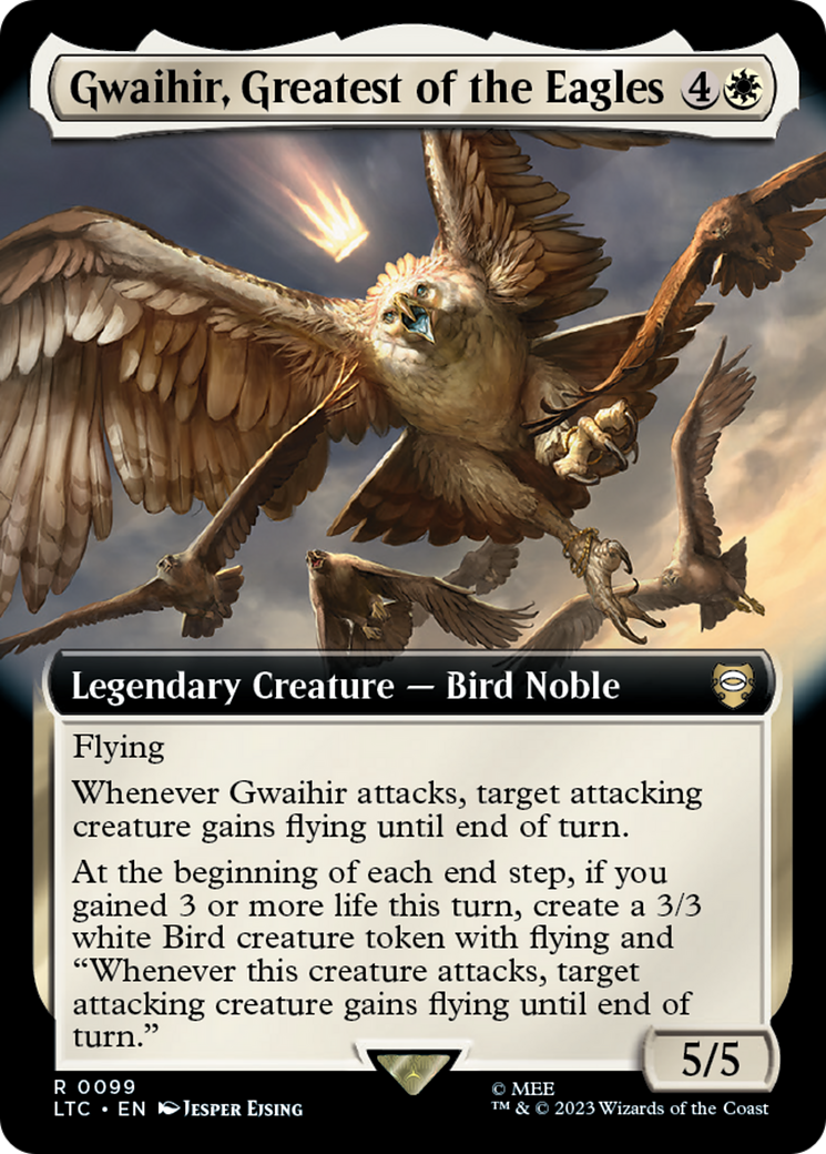 Gwaihir, Greatest of the Eagles (LTC-099) - Tales of Middle-earth Commander: (Extended Art) - Premium MTG Single from Wizards of the Coast - Just $0.43! Shop now at Game Crave Tournament Store