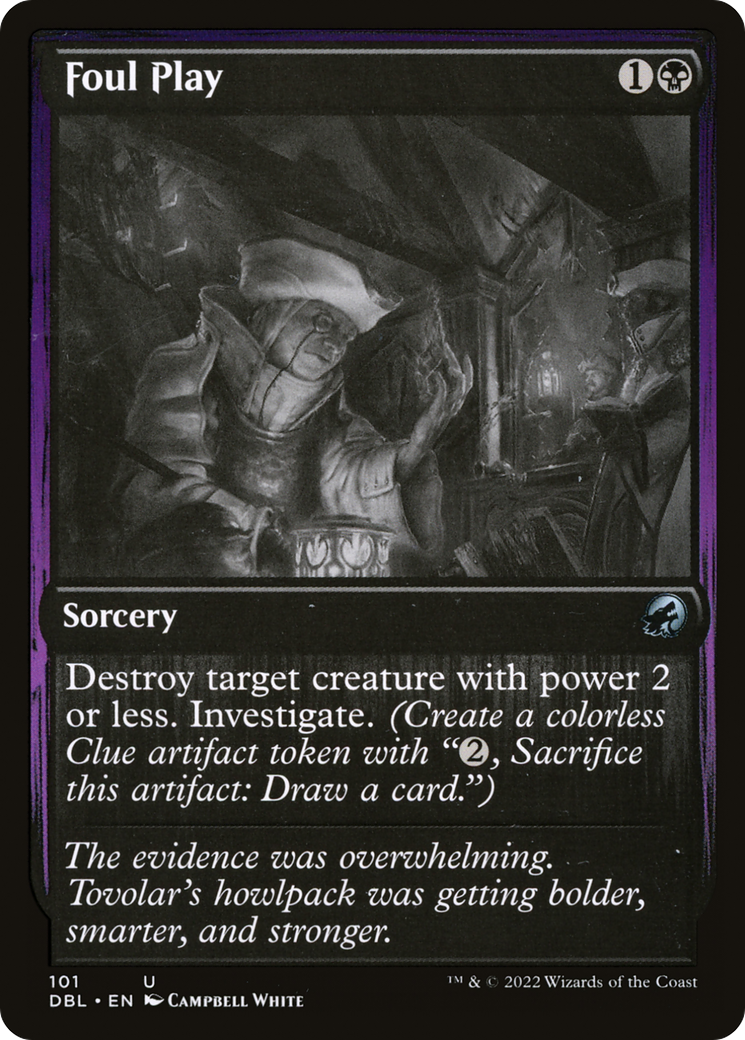 Foul Play (DBL-101) - Innistrad: Double Feature - Premium MTG Single from Wizards of the Coast - Just $0.08! Shop now at Game Crave Tournament Store