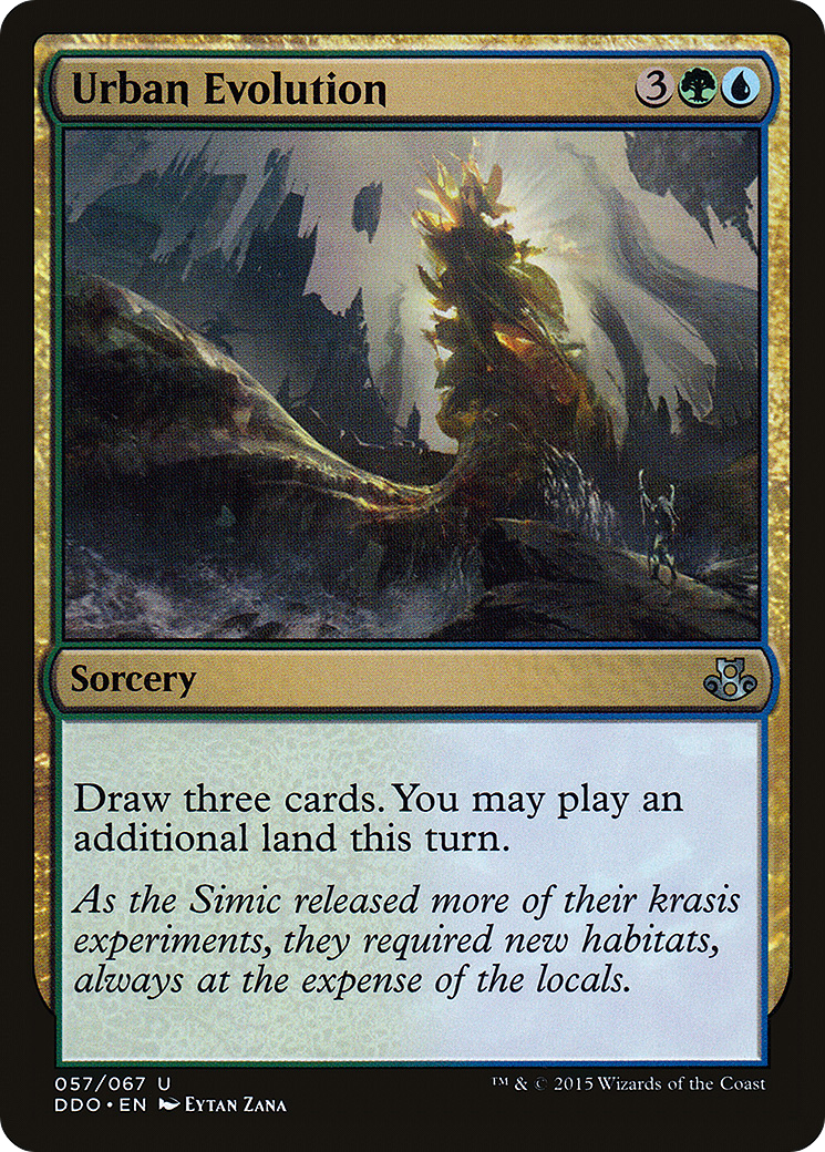Urban Evolution (DDO-057) - Duel Decks: Elspeth vs. Kiora - Premium MTG Single from Wizards of the Coast - Just $0.08! Shop now at Game Crave Tournament Store