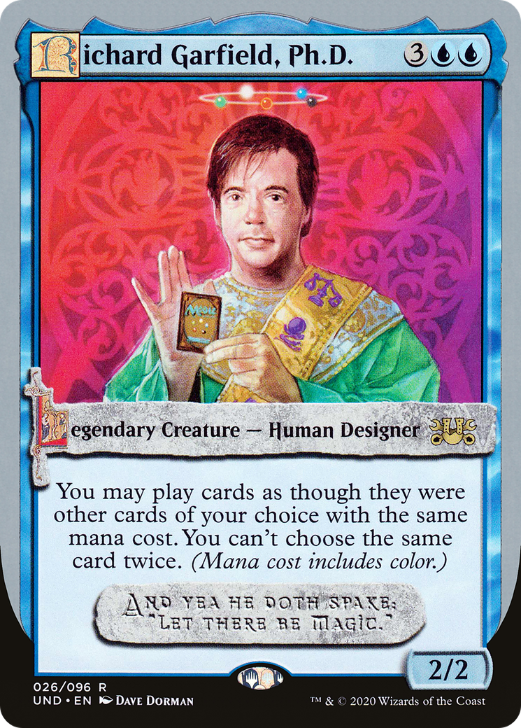 Richard Garfield, Ph.D. (UND-026) - Unsanctioned - Premium MTG Single from Wizards of the Coast - Just $0.08! Shop now at Game Crave Tournament Store