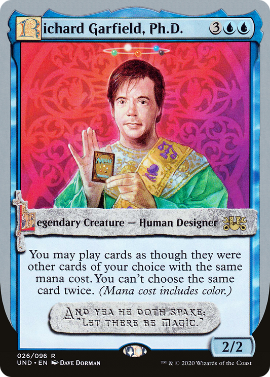 Richard Garfield, Ph.D. (UND-026) - Unsanctioned - Premium MTG Single from Wizards of the Coast - Just $0.08! Shop now at Game Crave Tournament Store