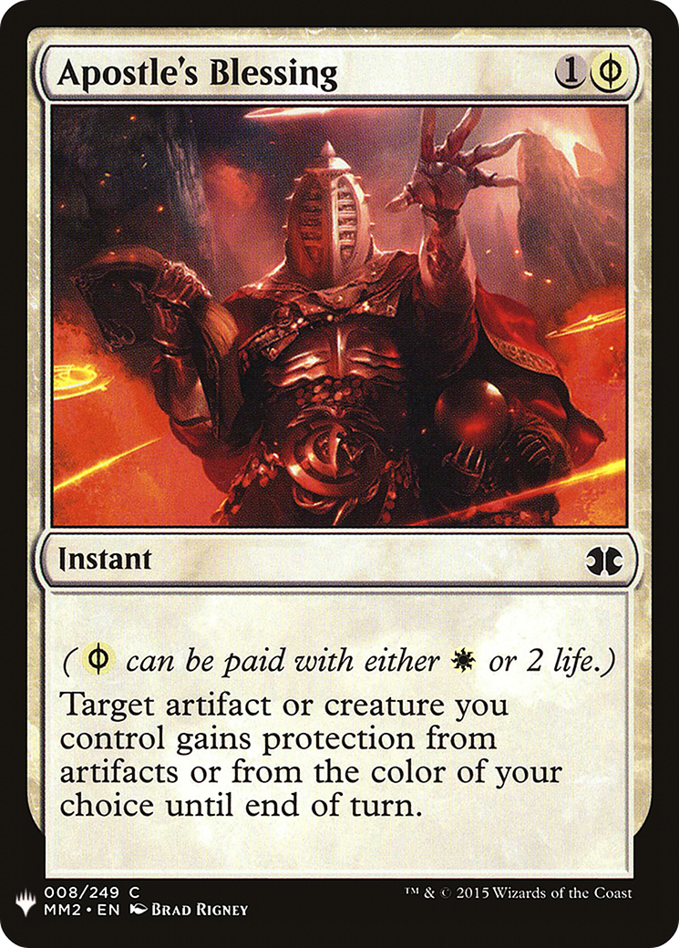Apostle's Blessing (MB1-023) - Mystery Booster - Premium MTG Single from Wizards of the Coast - Just $0.09! Shop now at Game Crave Tournament Store