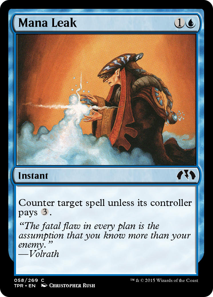 Mana Leak (TPR-058) - Tempest Remastered - Premium MTG Single from Wizards of the Coast - Just $0! Shop now at Game Crave Tournament Store