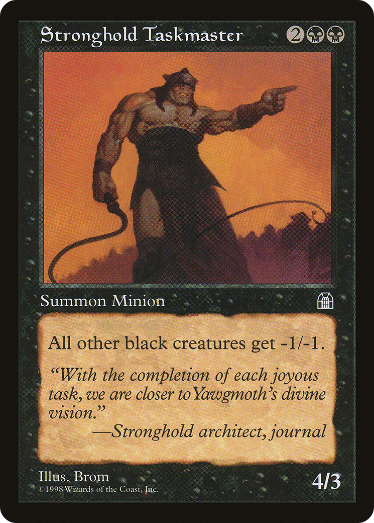 Stronghold Taskmaster (STH-072) - Stronghold - Premium MTG Single from Wizards of the Coast - Just $0.08! Shop now at Game Crave Tournament Store
