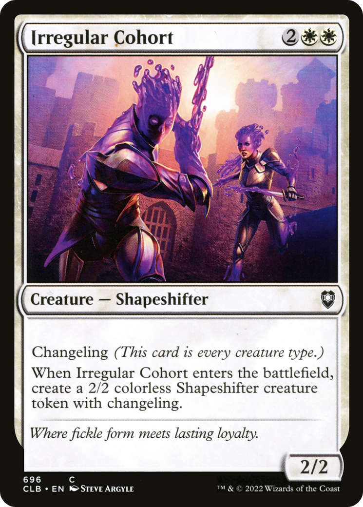Irregular Cohort (CLB-696) - Commander Legends: Battle for Baldur's Gate - Premium MTG Single from Wizards of the Coast - Just $0.08! Shop now at Game Crave Tournament Store