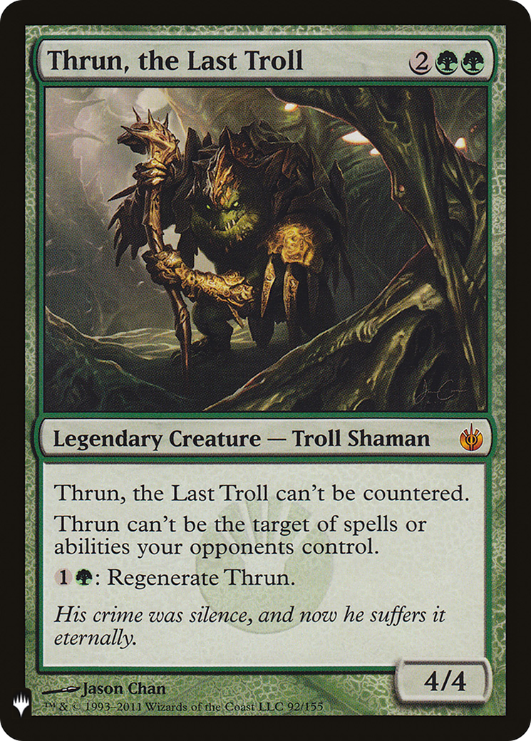 Thrun, the Last Troll (MB1-1358) - Mystery Booster - Premium MTG Single from Wizards of the Coast - Just $0.33! Shop now at Game Crave Tournament Store