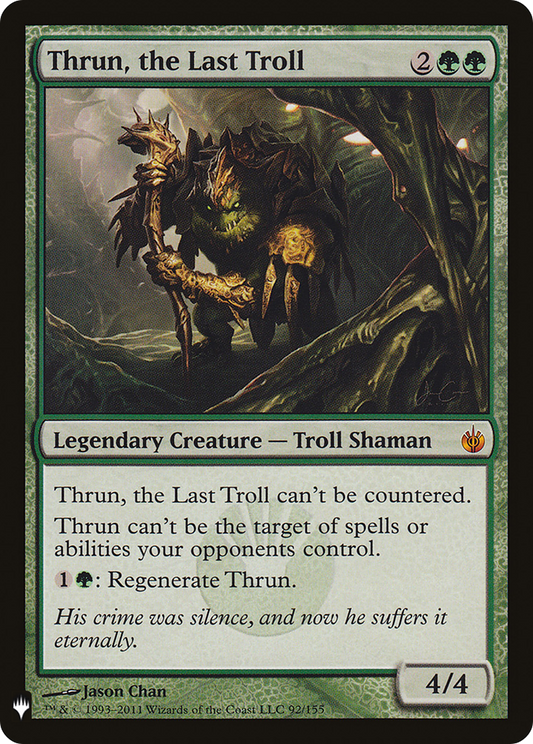 Thrun, the Last Troll (MB1-1358) - Mystery Booster - Premium MTG Single from Wizards of the Coast - Just $0.33! Shop now at Game Crave Tournament Store