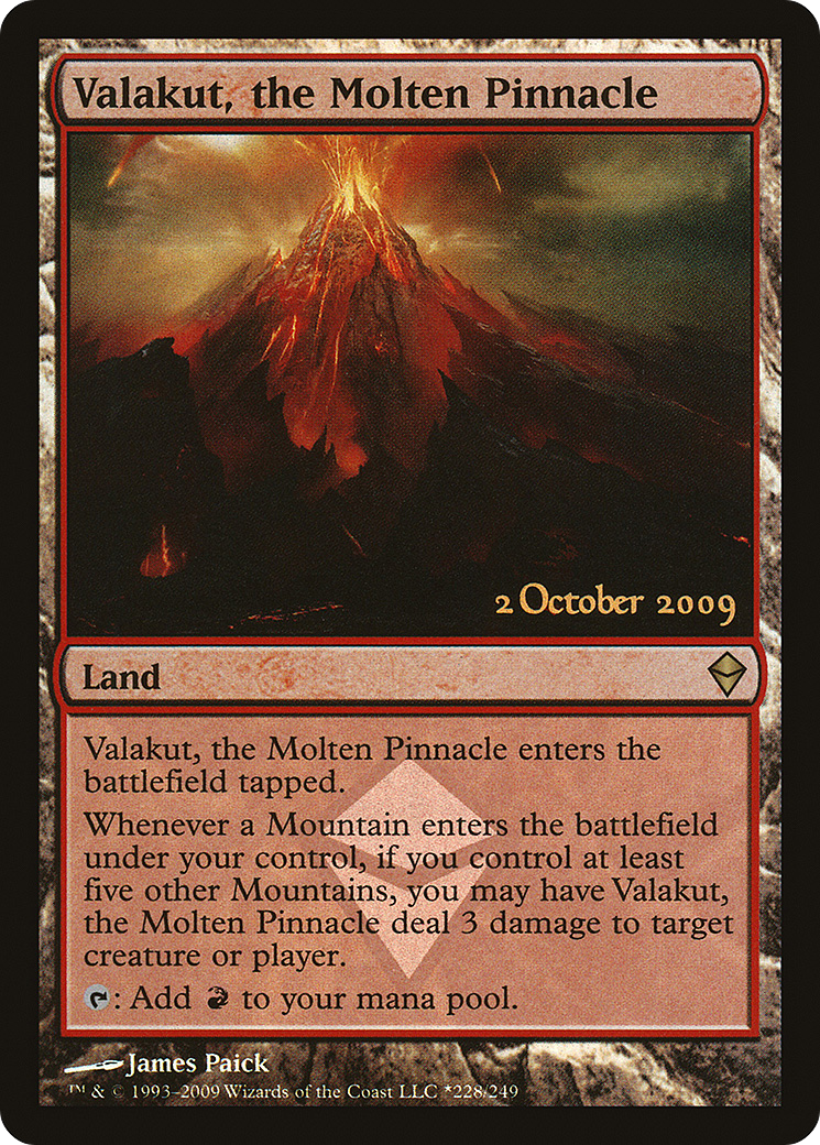 Valakut, the Molten Pinnacle (PZEN-228★) - Zendikar Promos Foil - Premium MTG Single from Wizards of the Coast - Just $4.56! Shop now at Game Crave Tournament Store