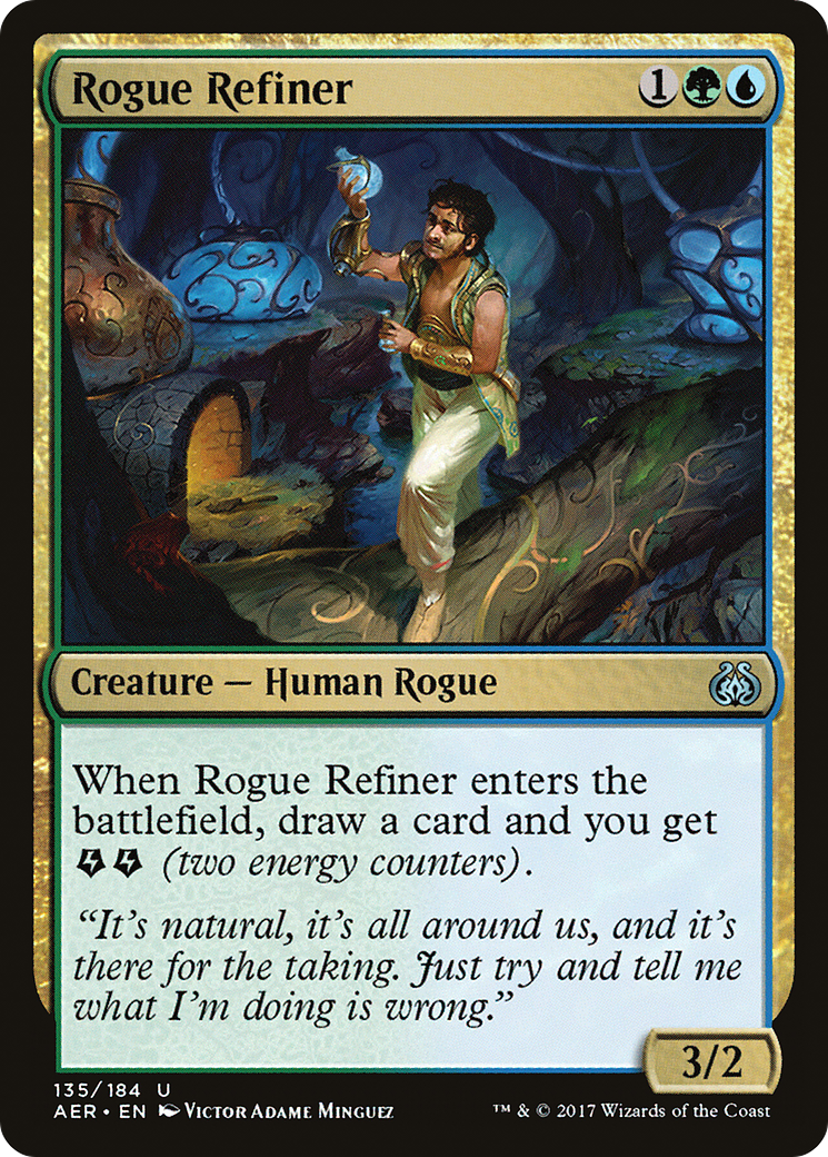 Rogue Refiner (AER-135) - Aether Revolt Foil - Premium MTG Single from Wizards of the Coast - Just $0.82! Shop now at Game Crave Tournament Store