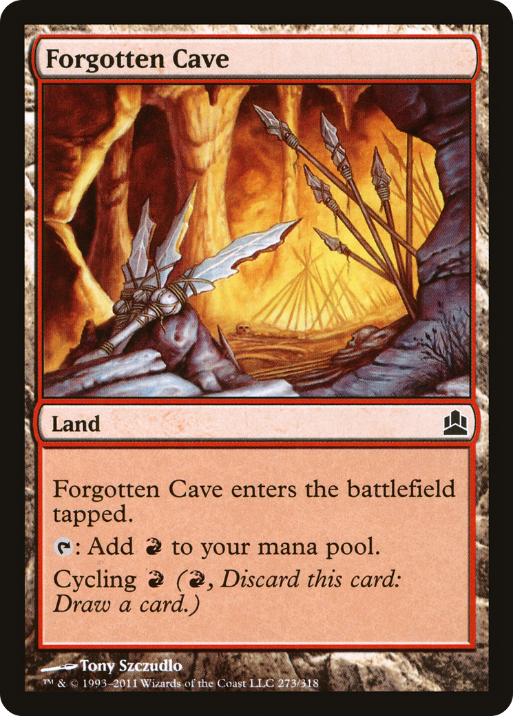 Forgotten Cave (CMD-273) - Commander 2011 - Premium MTG Single from Wizards of the Coast - Just $0.08! Shop now at Game Crave Tournament Store