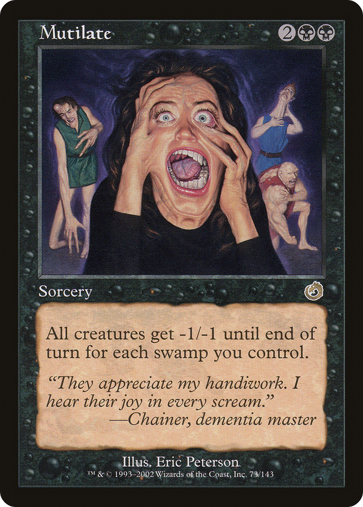 Mutilate (TOR-073) - Torment - Premium MTG Single from Wizards of the Coast - Just $0.93! Shop now at Game Crave Tournament Store