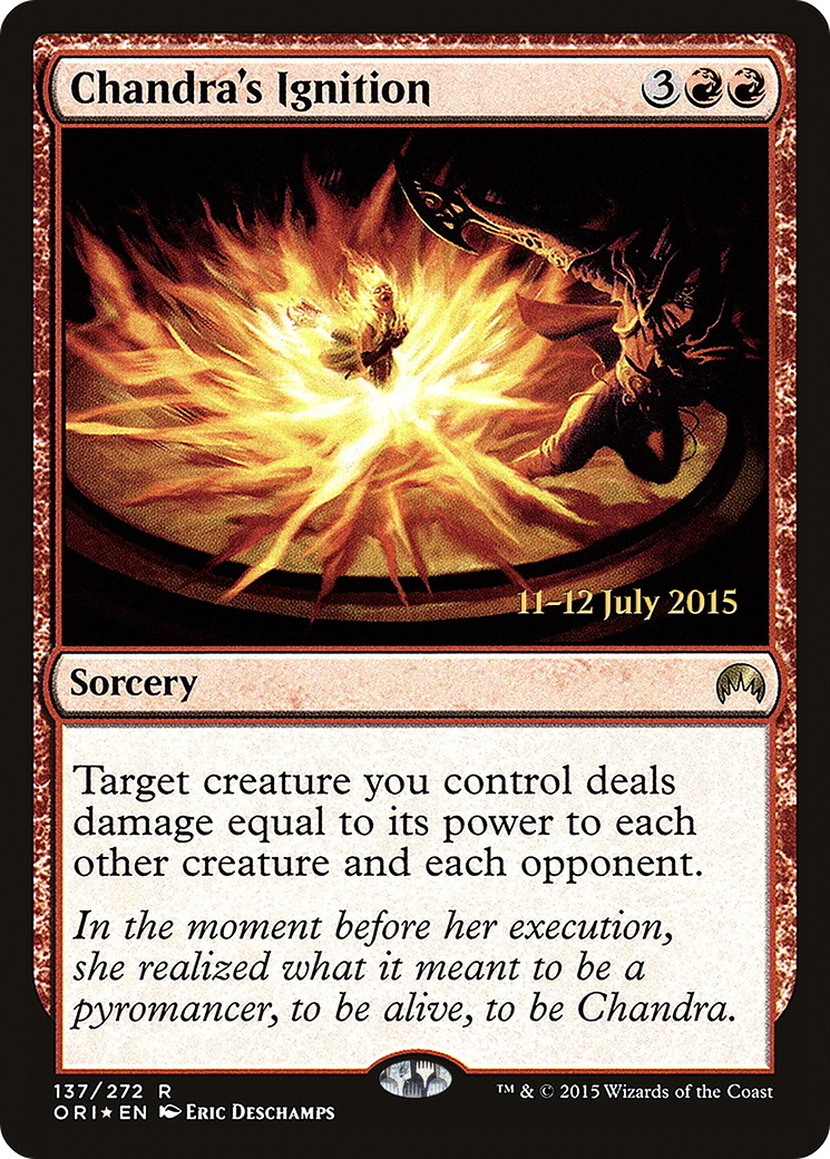Chandra's Ignition (PORI-137S) - Magic Origins Promos Foil - Premium MTG Single from Wizards of the Coast - Just $3.63! Shop now at Game Crave Tournament Store