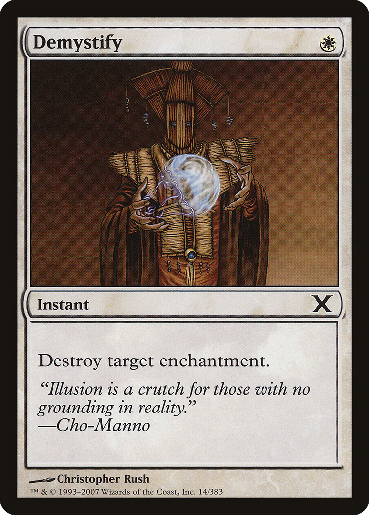 Demystify (10E-014) - Tenth Edition - Premium MTG Single from Wizards of the Coast - Just $0.08! Shop now at Game Crave Tournament Store