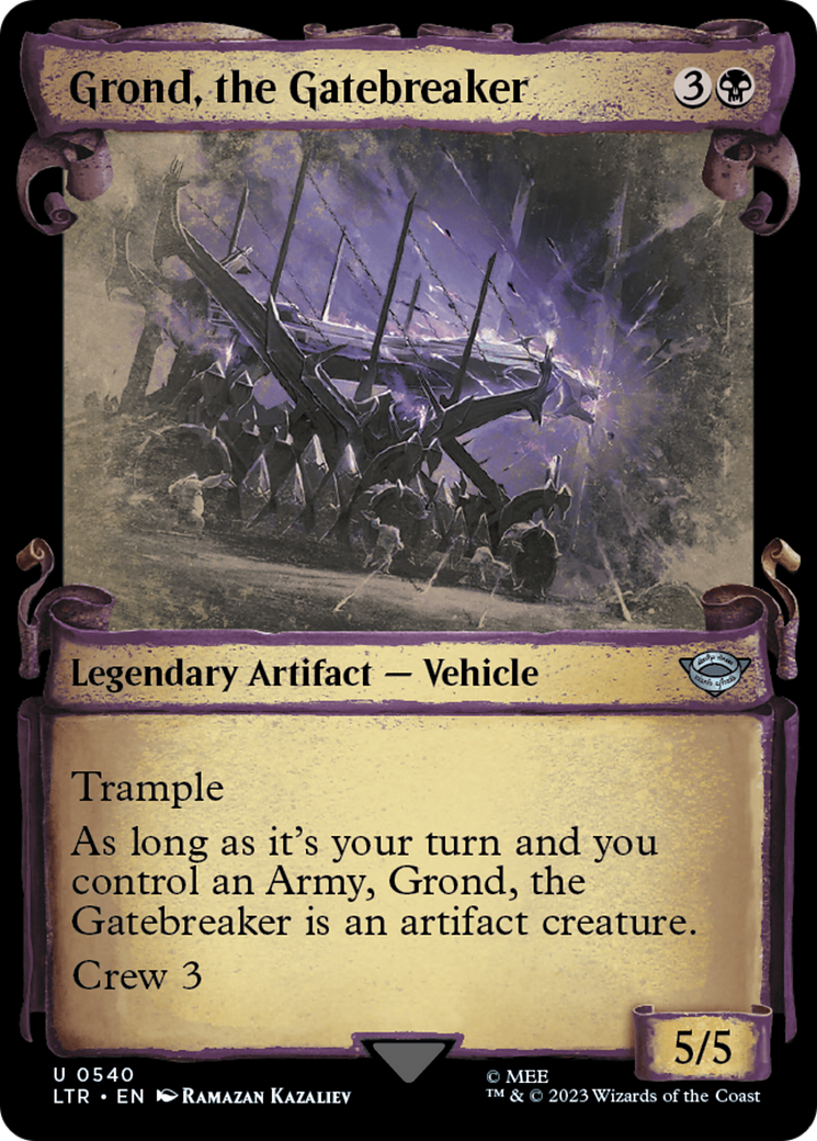 Grond, the Gatebreaker (LTR-540) - The Lord of the Rings: Tales of Middle-earth: (Showcase) - Premium MTG Single from Wizards of the Coast - Just $0.25! Shop now at Game Crave Tournament Store