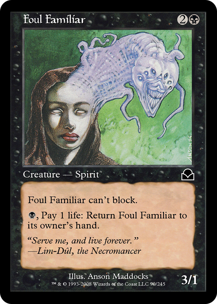 Foul Familiar (ME2-090) - Masters Edition II Foil - Premium MTG Single from Wizards of the Coast - Just $0! Shop now at Game Crave Tournament Store