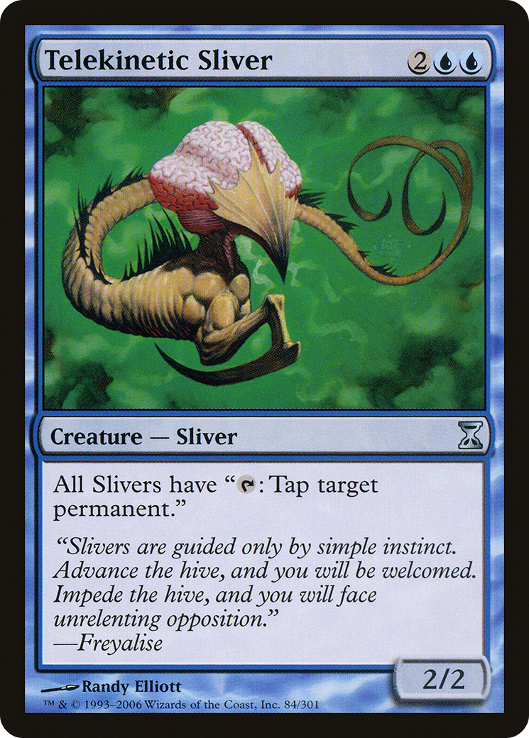 Telekinetic Sliver (TSP-084) - Time Spiral - Premium MTG Single from Wizards of the Coast - Just $0.22! Shop now at Game Crave Tournament Store