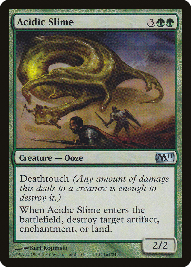 Acidic Slime (M11-161) - Magic 2011 - Premium MTG Single from Wizards of the Coast - Just $0.08! Shop now at Game Crave Tournament Store
